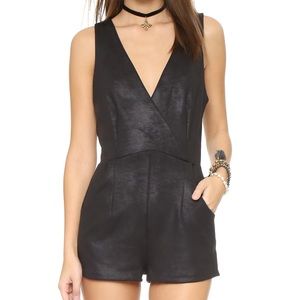 Free People Black Moonlight Romper